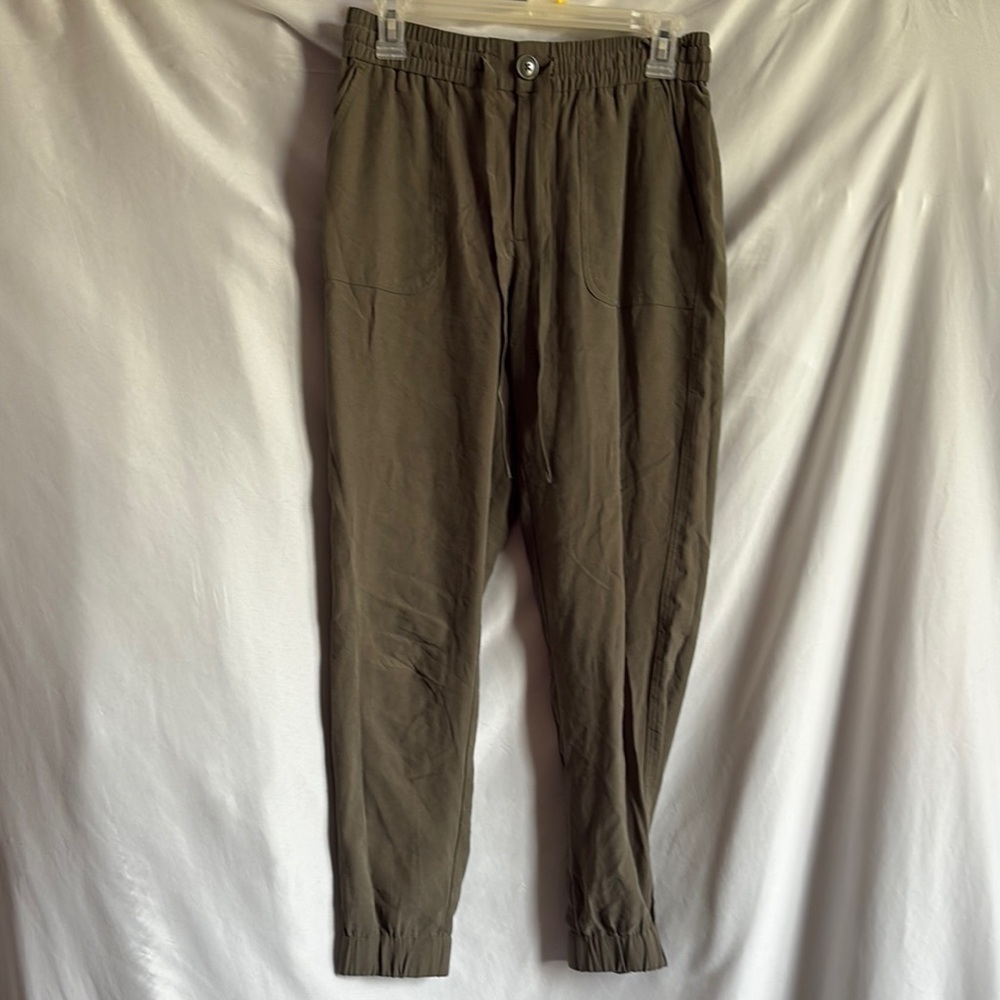 Tahari Dark Olive Joggers SM387